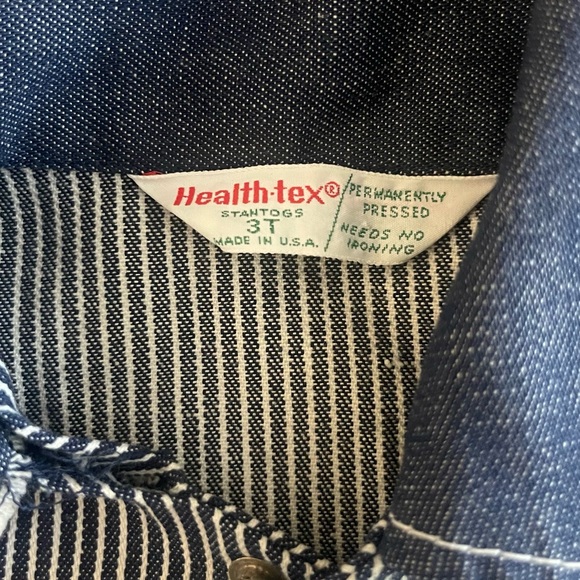 Vintage RARE Healthtex Railroad Pinstripe Toddler Jacket! Like NEW! - Picture 2 of 8
